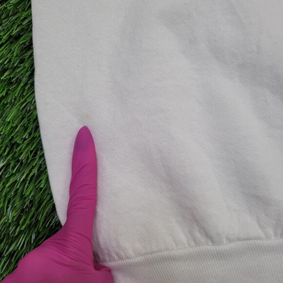 Vintage 90s Kalik Beer Sweatshirt Womens XL 22x22 Boxy White - Picture 7 of 16